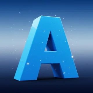 Stars 2 — letter A (variant 2)