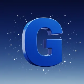 Stars 2 — letter G (variant 2)