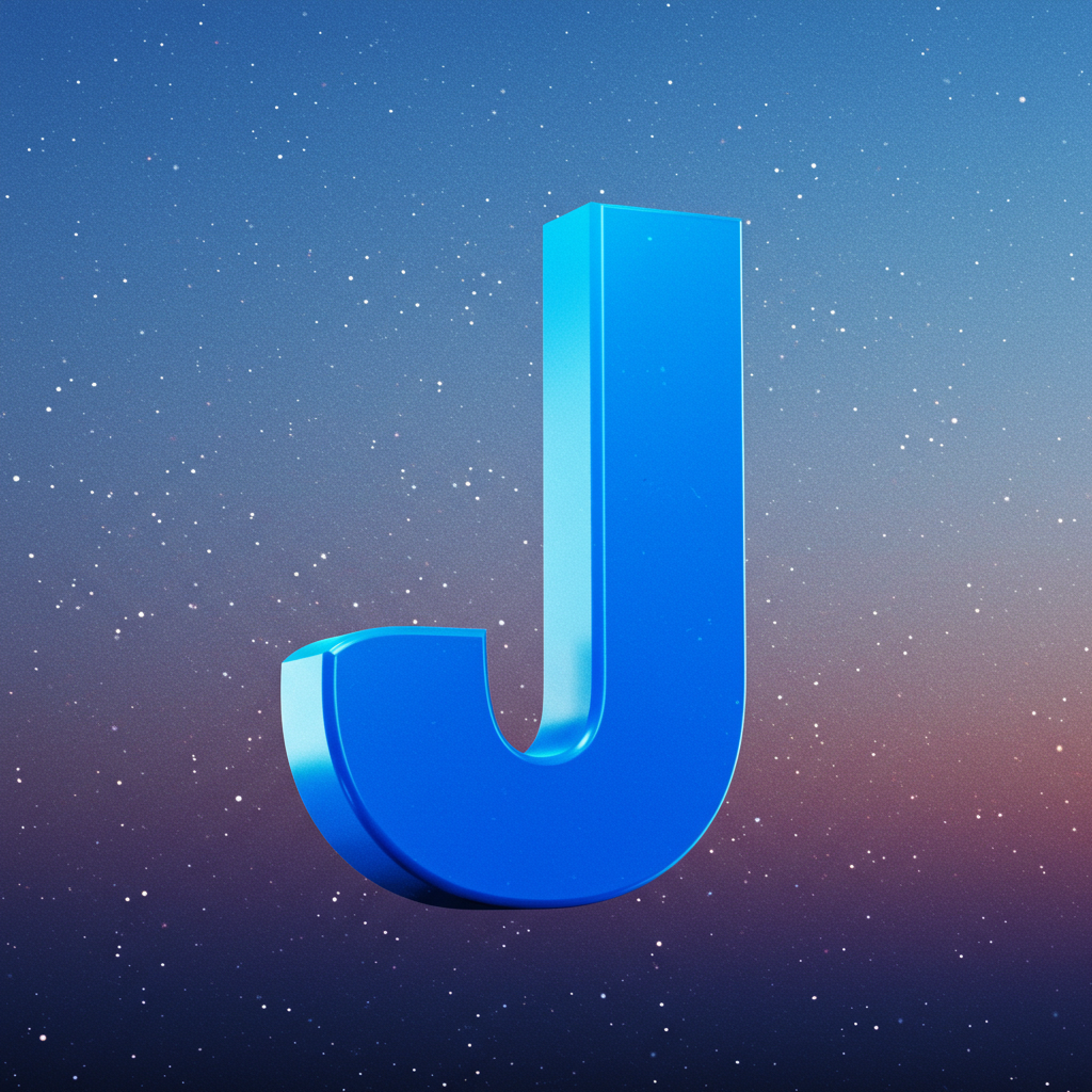 Stars 2 — letter J (variant 2)