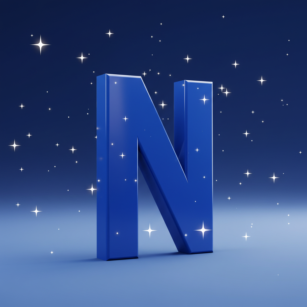 Stars 2 — letter N (variant 2)
