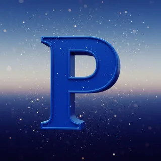 Stars 2 — letter P (variant 2)