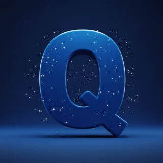 Stars 2 — letter Q (variant 2)