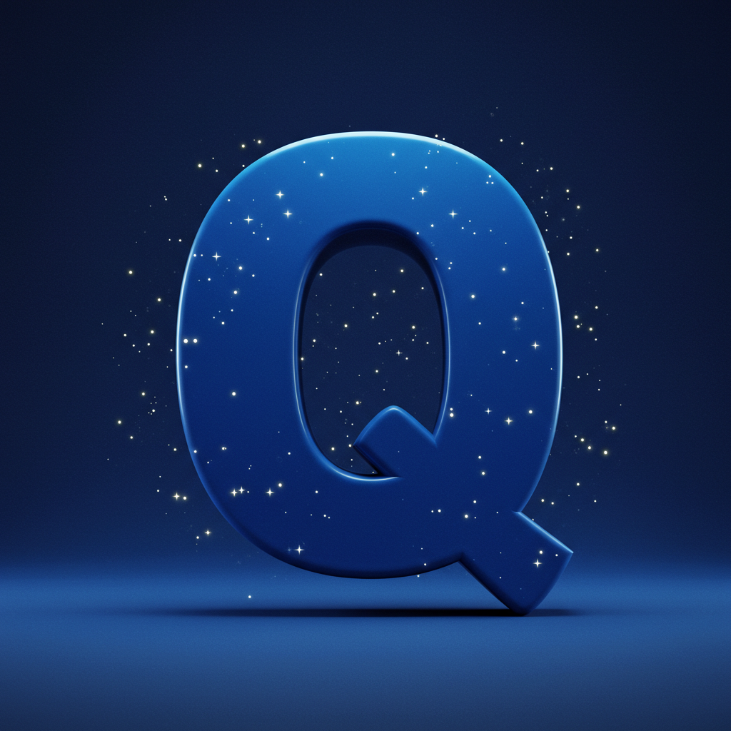 Stars 2 — letter Q (variant 2)