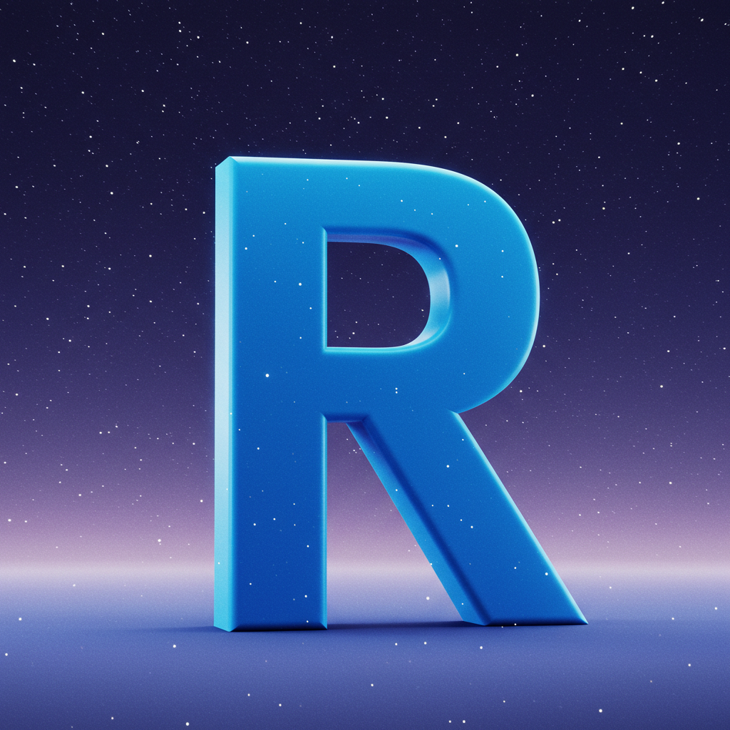 Stars 2 — letter R (variant 2)