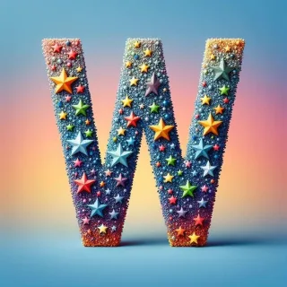 Stars — letter W
