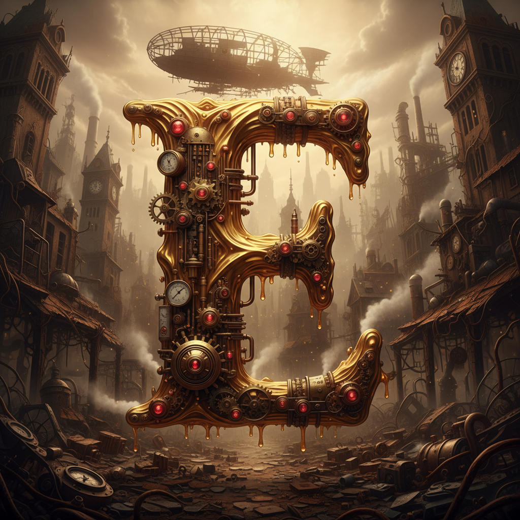 Steampunk — letter E
