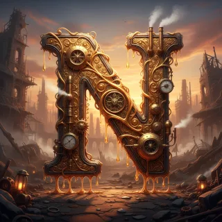 Steampunk — letter N