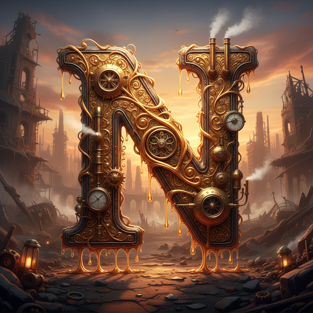 Steampunk — letter N