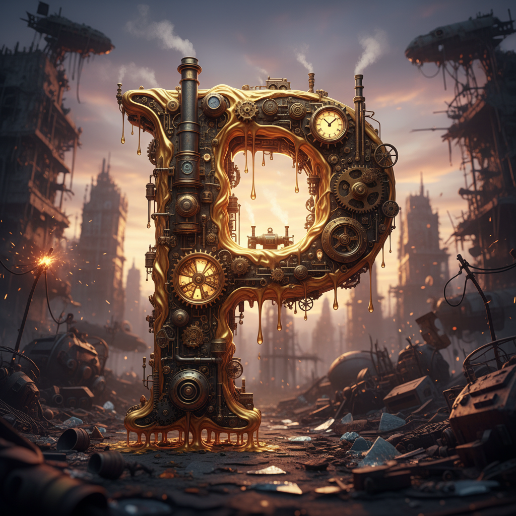 Steampunk — letter P