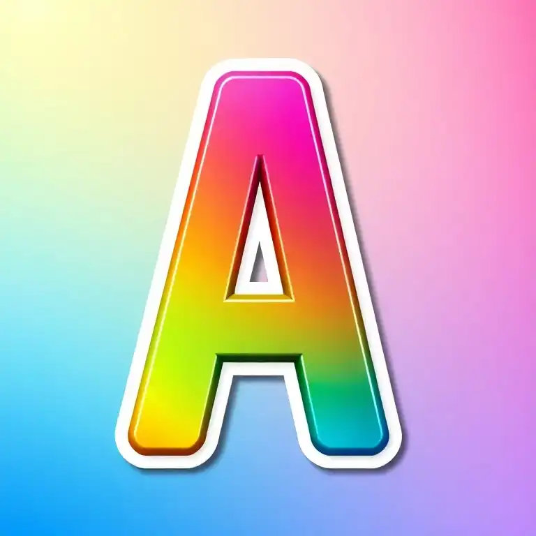 Sticker — letter A