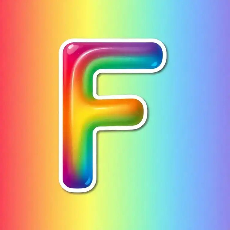 Sticker — letter F