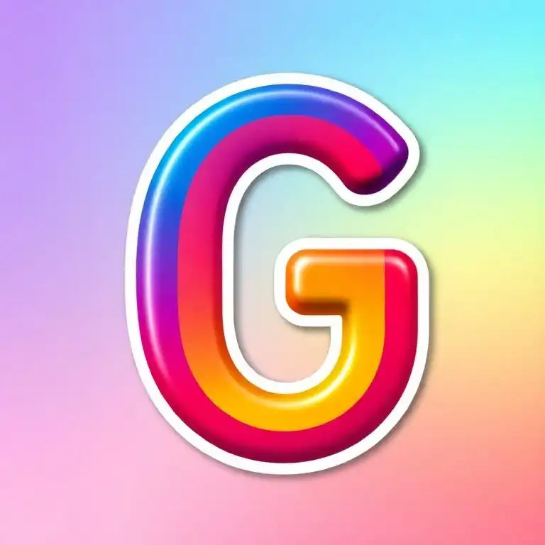 Sticker — letter G