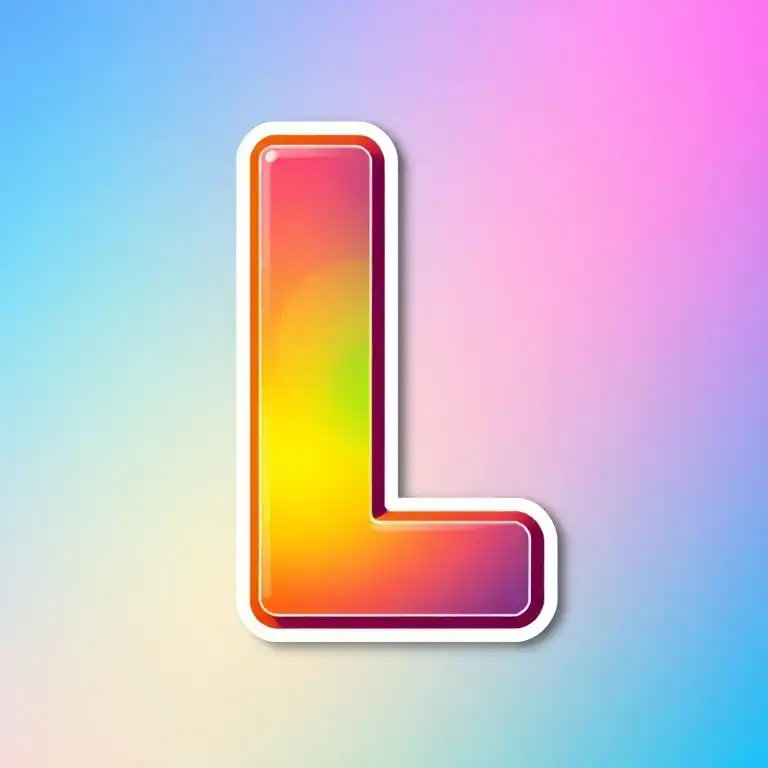 Sticker — letter L
