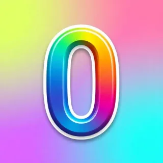 Sticker — letter O