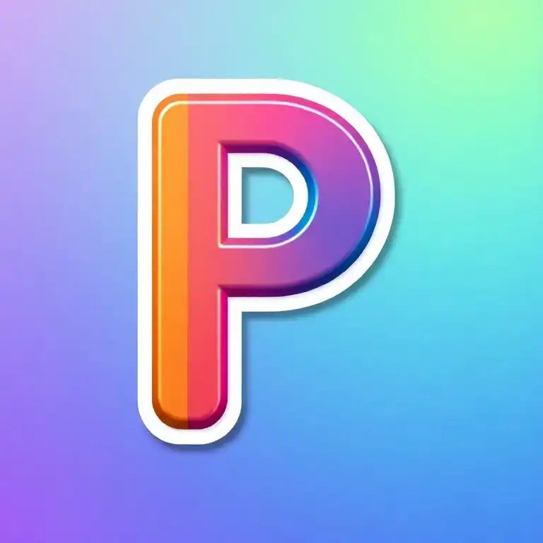 Sticker — letter P