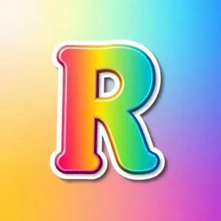 Sticker — letter R