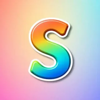 Sticker — letter S