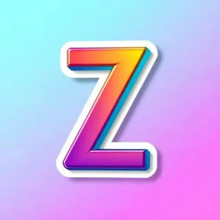 Sticker — letter Z