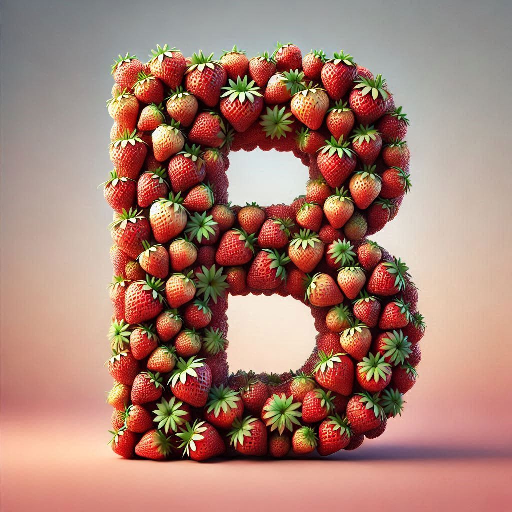 Strawberries 2 — letter B