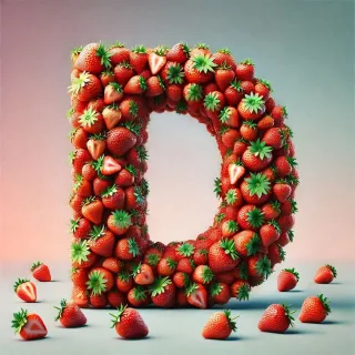 Strawberries 2 — letter D