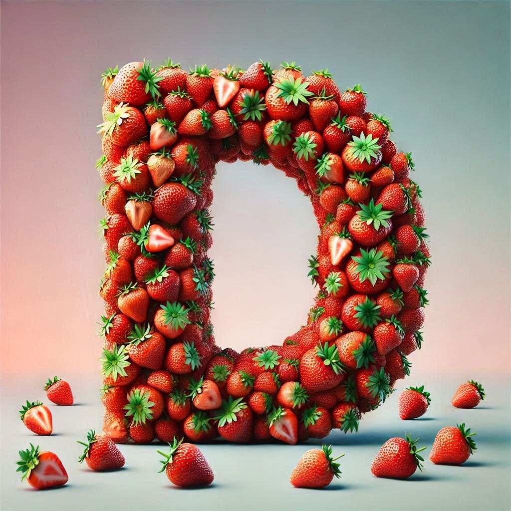 Strawberries 2 — letter D