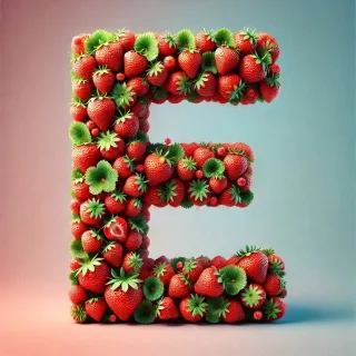 Strawberries 2 — letter E