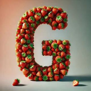 Strawberries 2 — letter G