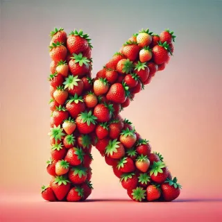 Strawberries 2 — letter K