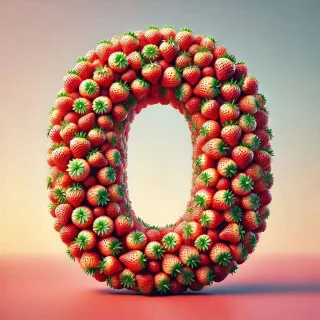Strawberries 2 — letter O