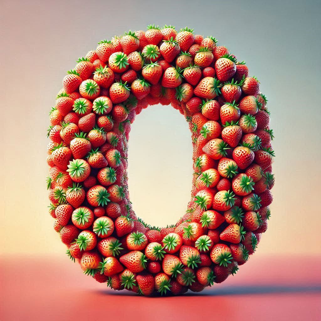 Strawberries 2 — letter O