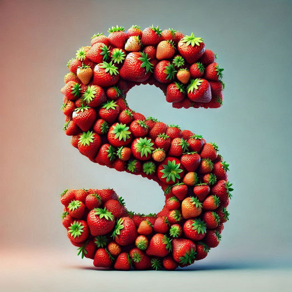 Strawberries 2 — letter S