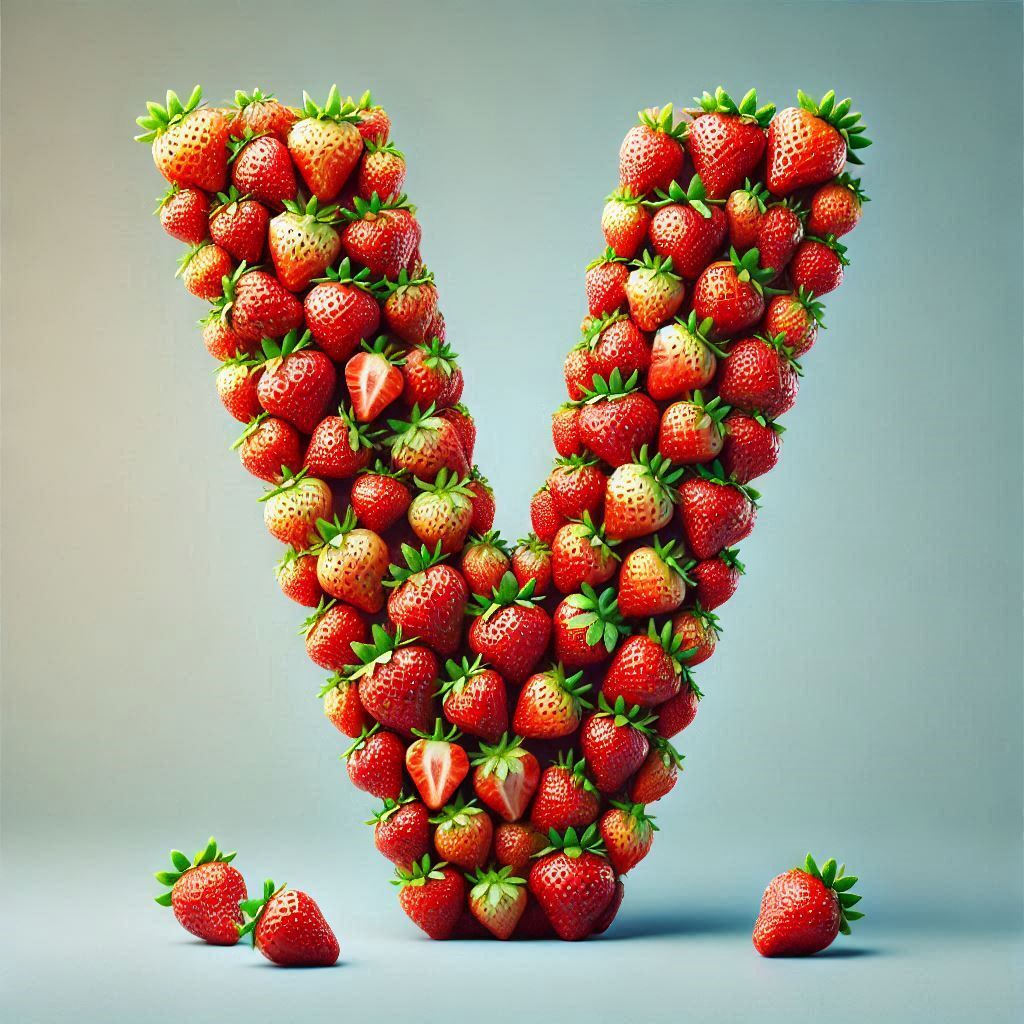 Strawberries 2 — letter V