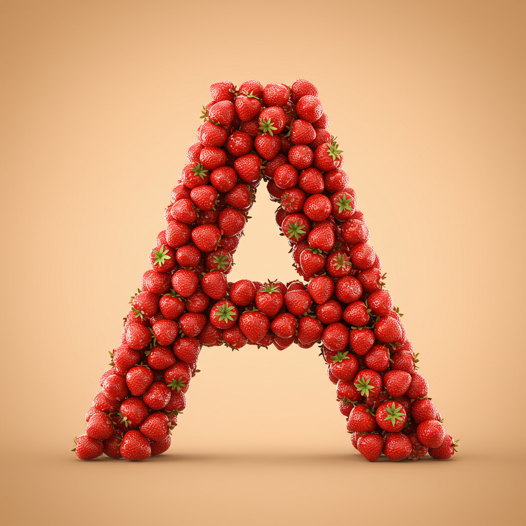 Strawberries 3 — letter A