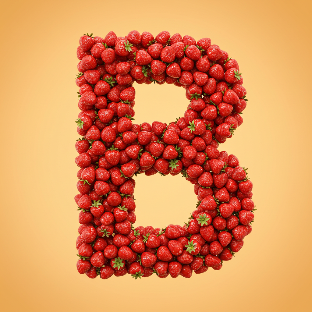 Strawberries 3 — letter B