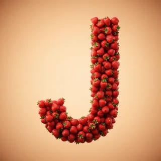 Strawberries 3 — letter J