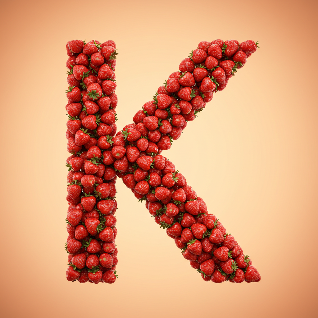 Strawberries 3 — letter K