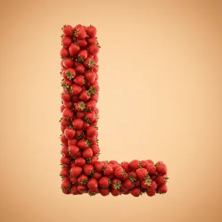 Strawberries 3 — letter L