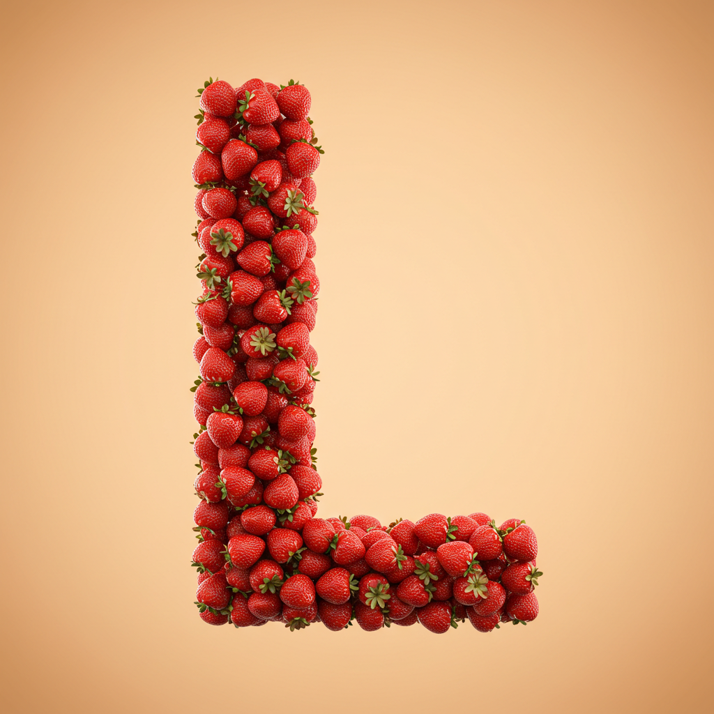 Strawberries 3 — letter L