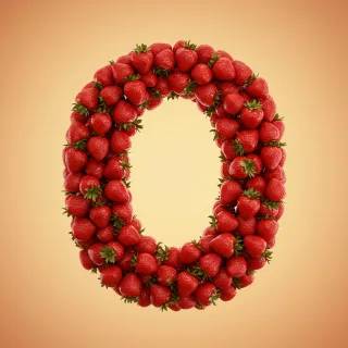 Strawberries 3 — letter O
