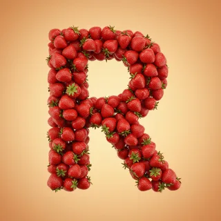 Strawberries 3 — letter R