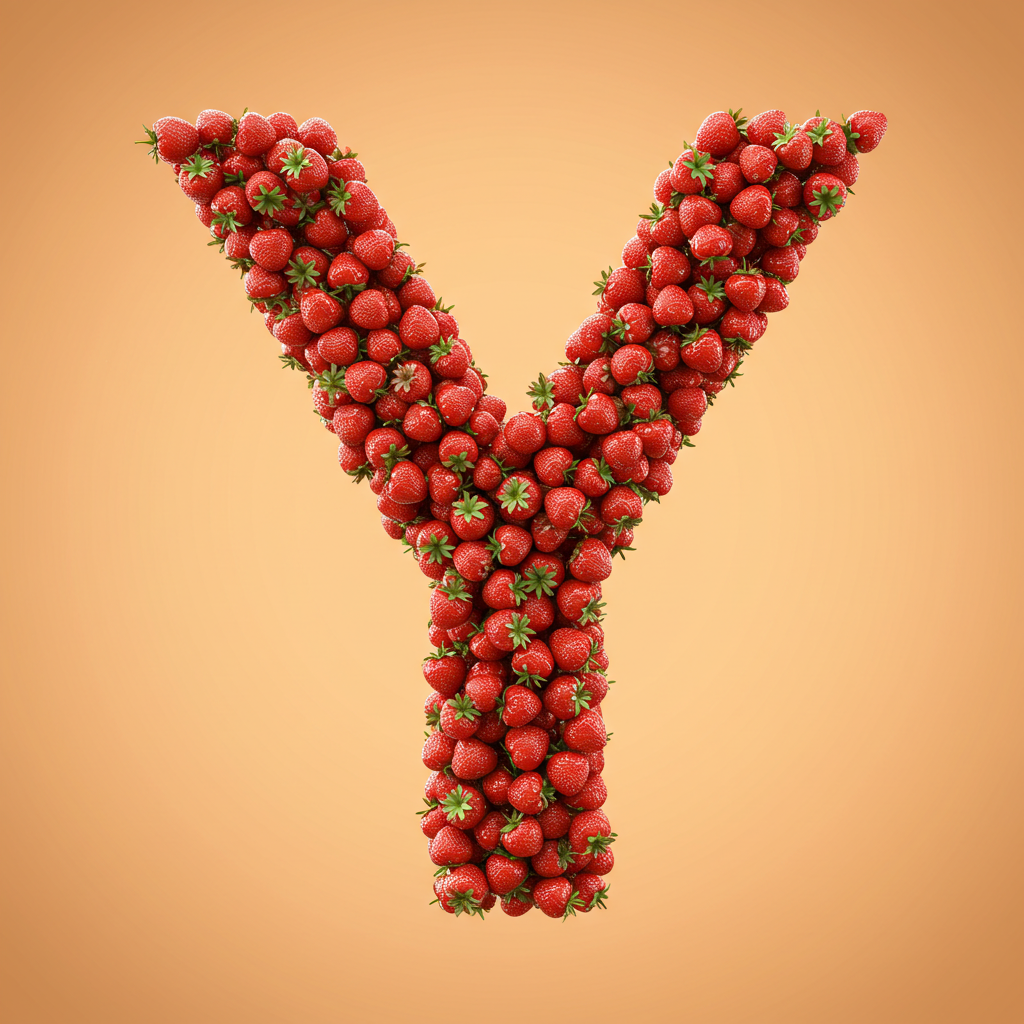 Strawberries 3 — letter Y