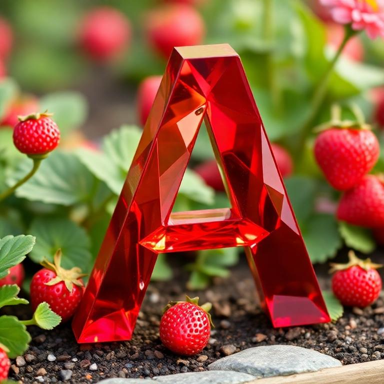 Strawberries — letter A