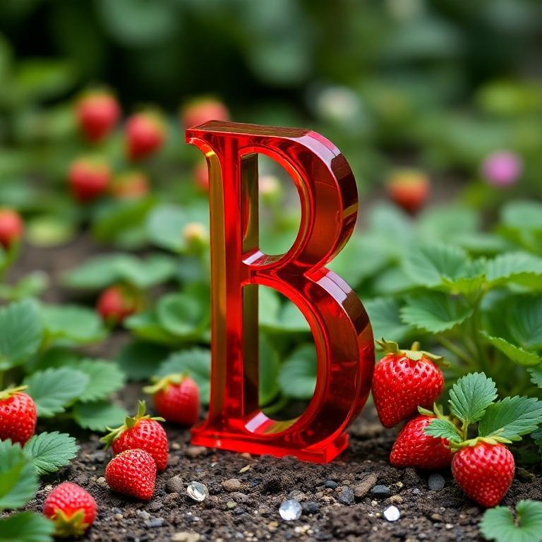 Strawberries — letter B