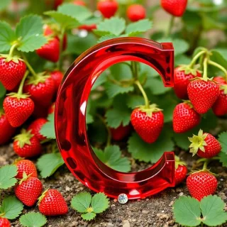 Strawberries — letter C