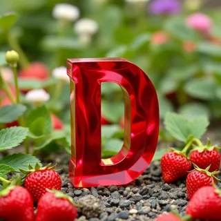 Strawberries — letter D