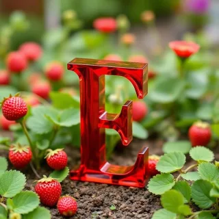 Strawberries — letter E