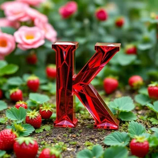 Strawberries — letter K