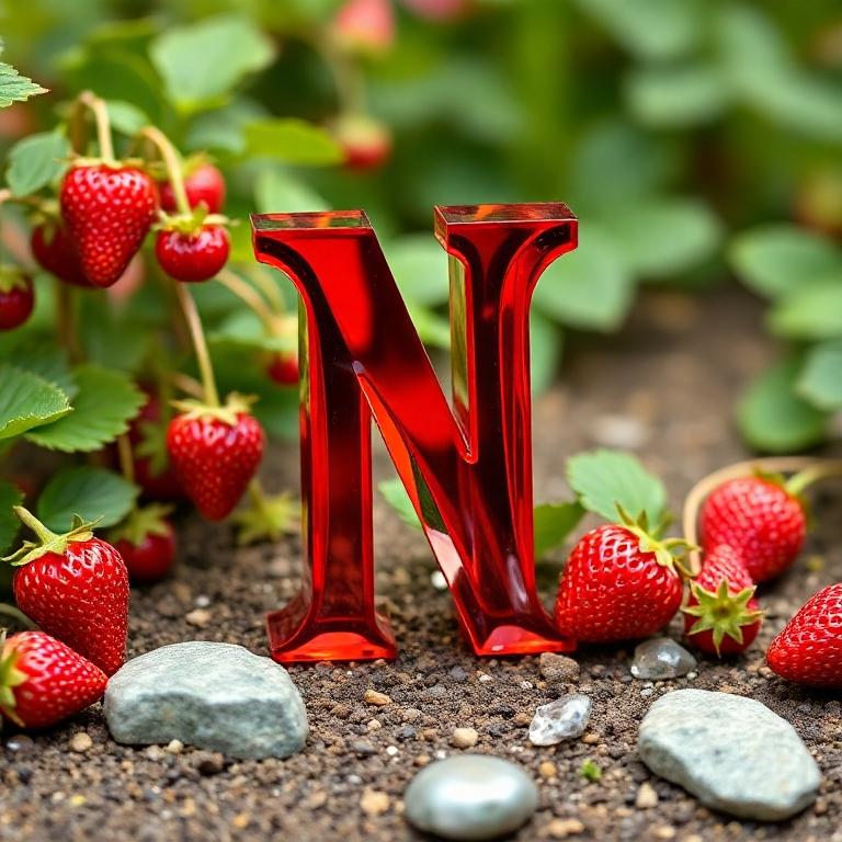 Strawberries — letter N