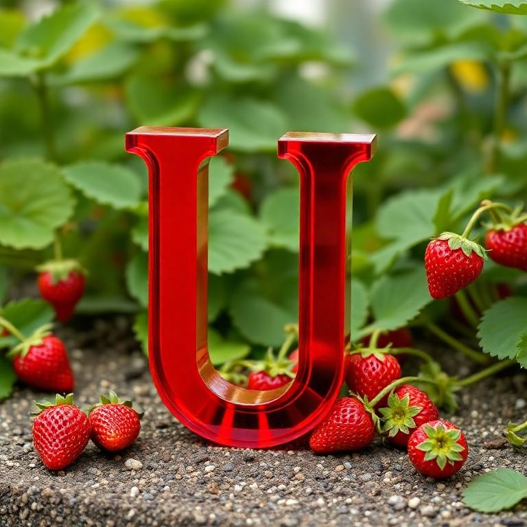 Strawberries — letter U