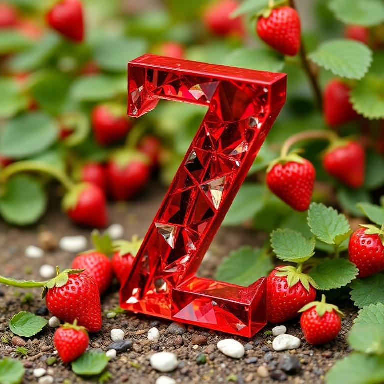 Strawberries — letter Z